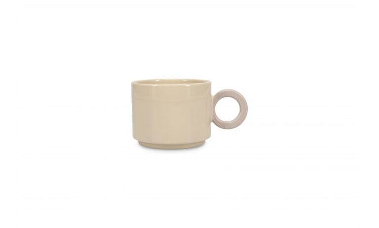 Beker Lou beige/grijs